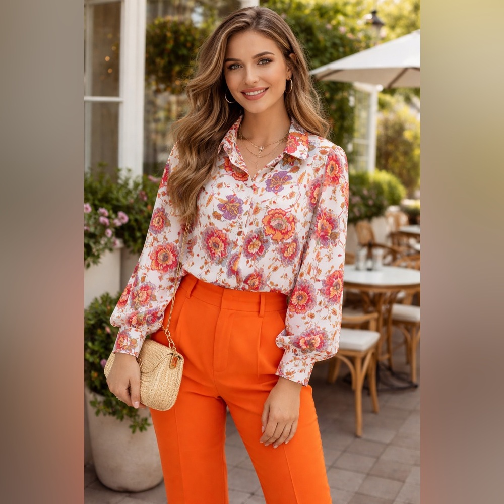 SHEIN Multicolor Floral Top